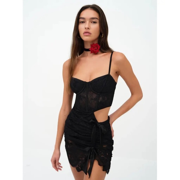 For Love And Lemons Dresses & Skirts - For Love & Lemons Regina Cut-Out Lace Mini Dress